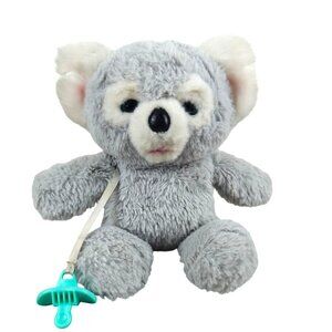 Little Live Pets Cozy Dozys Kip Koala Gray Plush Toy Teal Pacifier WORKS WELL
